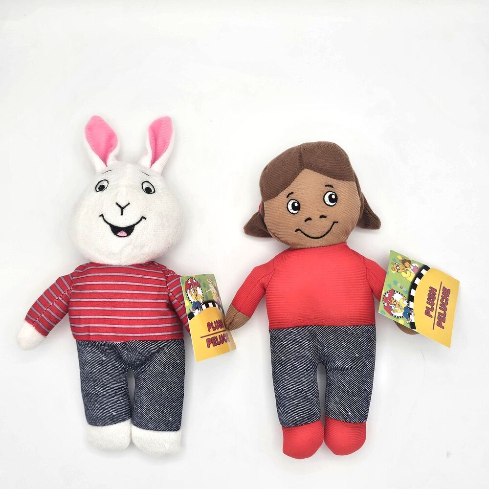 PBS Kids Arthur Francine Alice Frensky & Buster Baxter Plush Set of 2